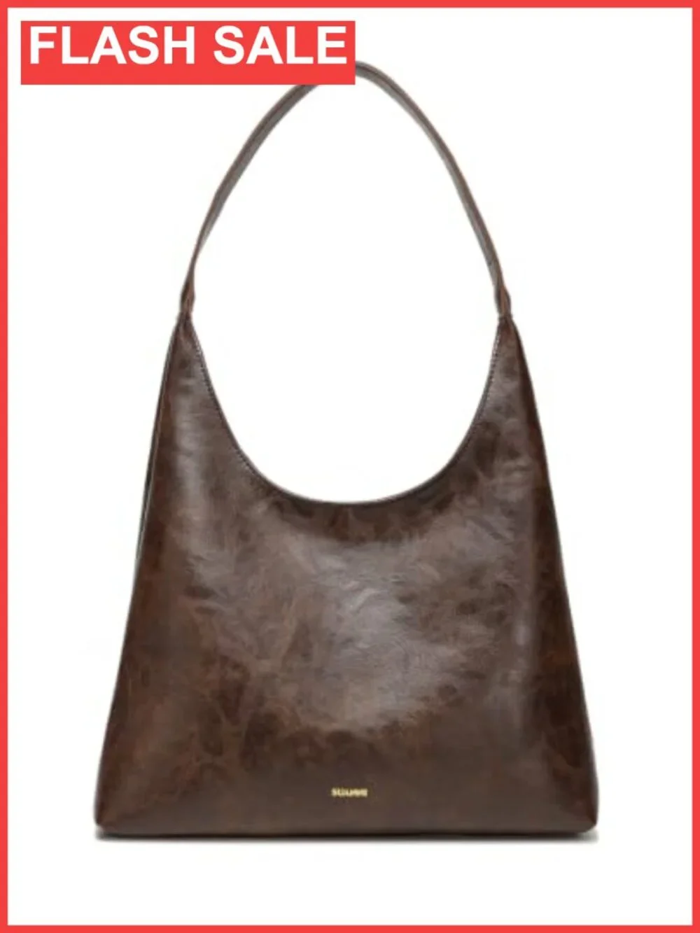 Vegan Leather Hobo Bag, Shoulder Tote, Slouchy Faux Leather Purse